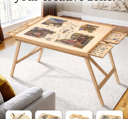 Laura Loves it- Puzzle Table with Legs – 3/24/26